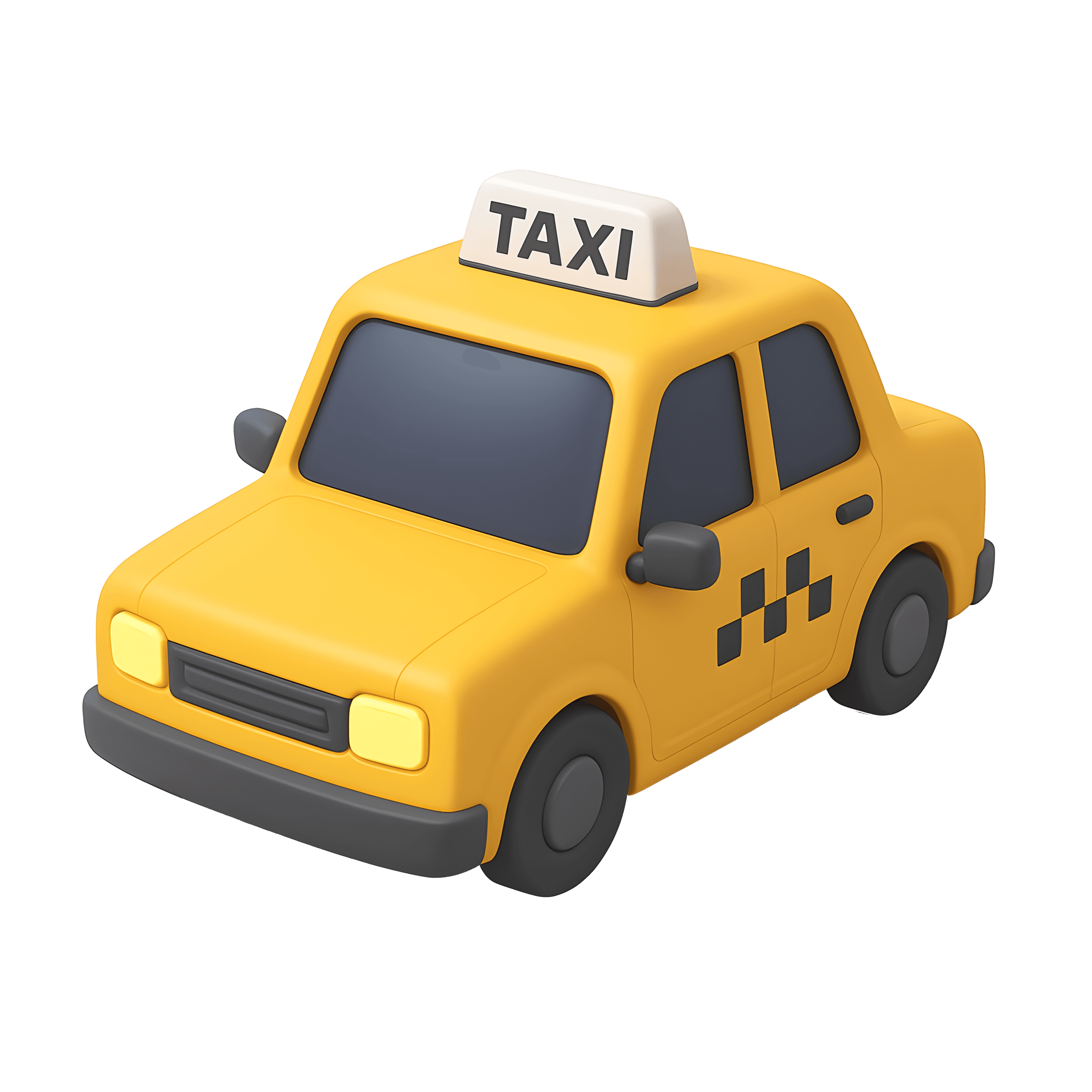 3D Taxi Illustration